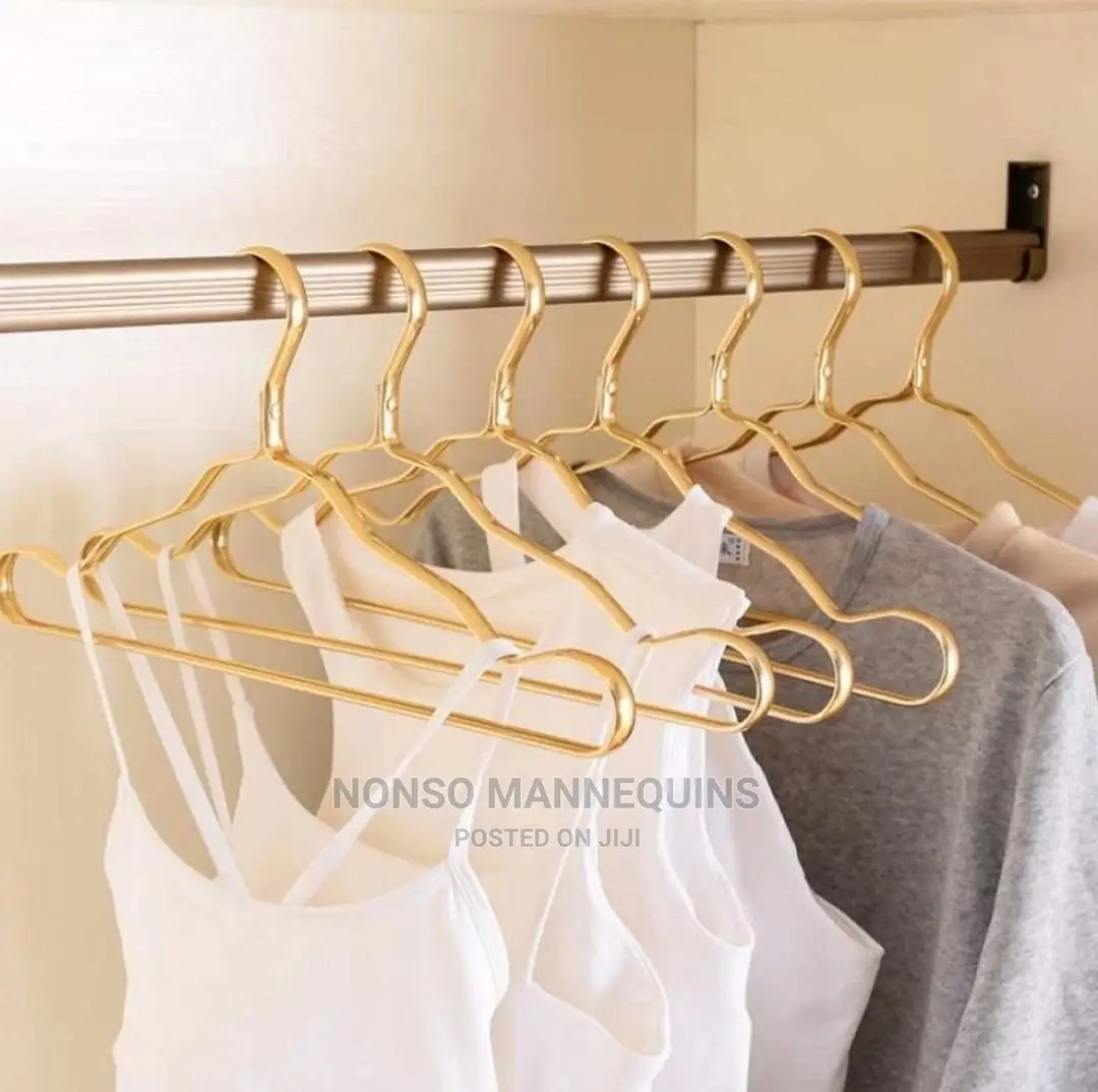 Super Classy Aluminum Gold Fancy Hangers