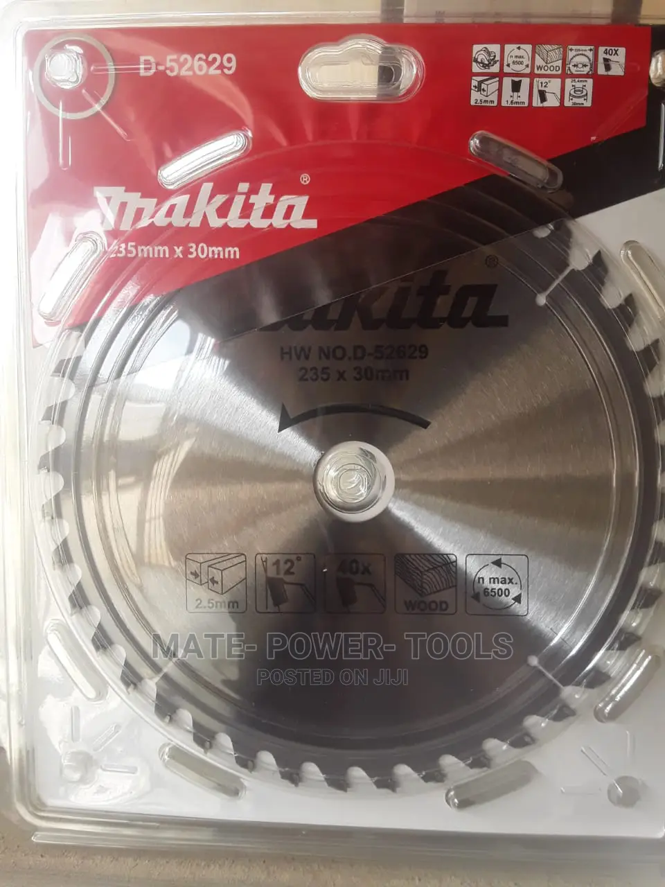Makita Circular Saw Blade, Tct, Wood, 235 X 30 X 2.5mm 40T