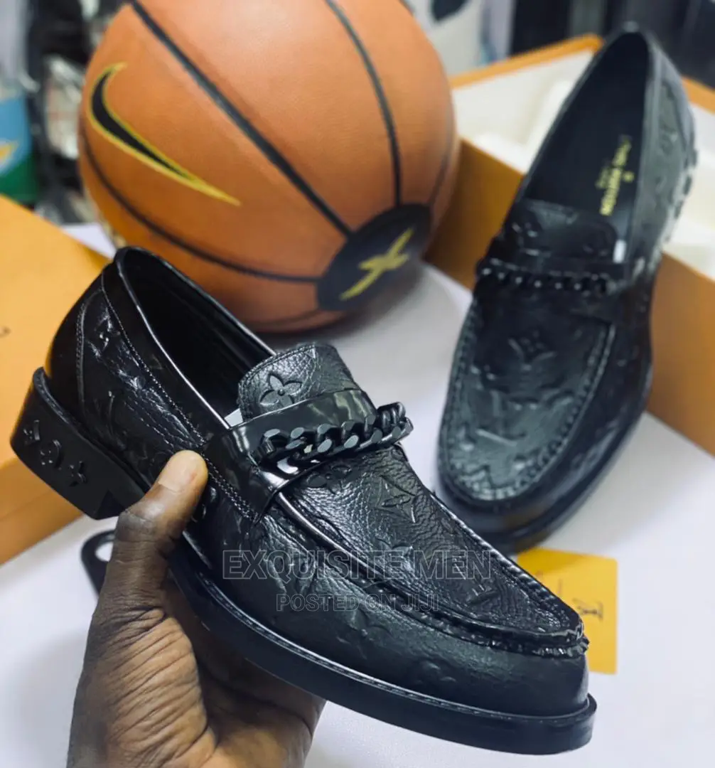 Original Louis Vuitton Loafers Men Shoe