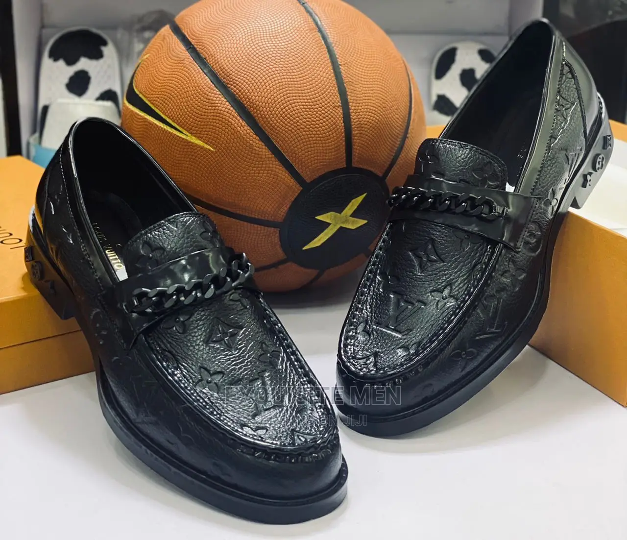Original Louis Vuitton Loafers Men Shoe