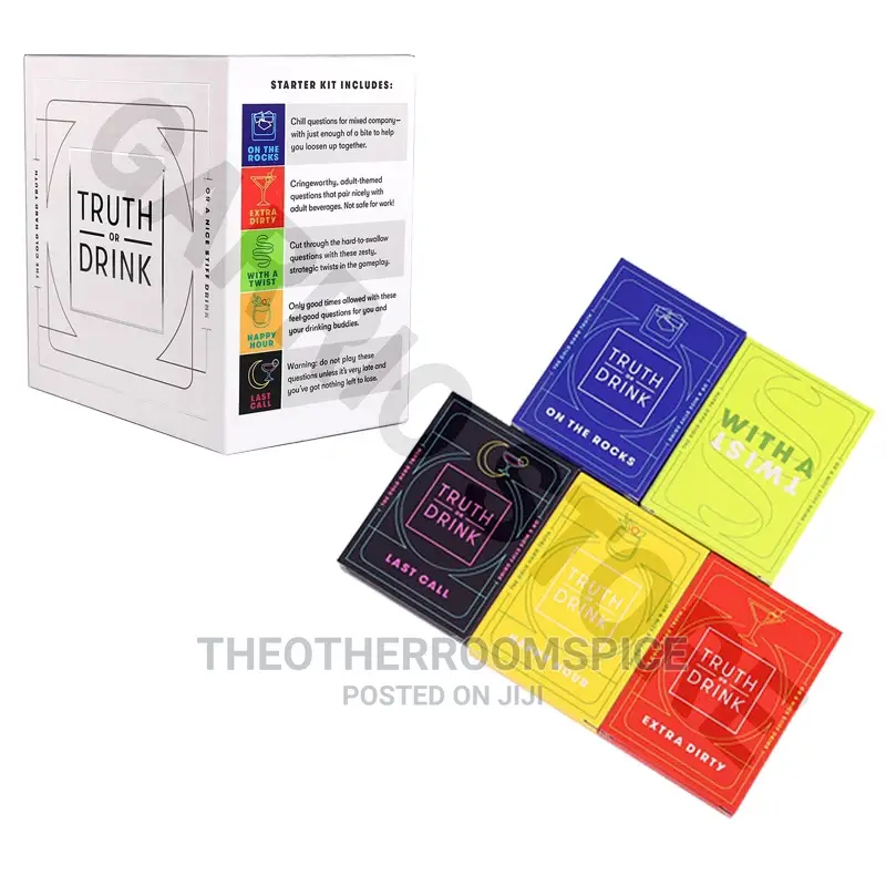Adult Card Games Night Truth or Drink Fun Party Questions