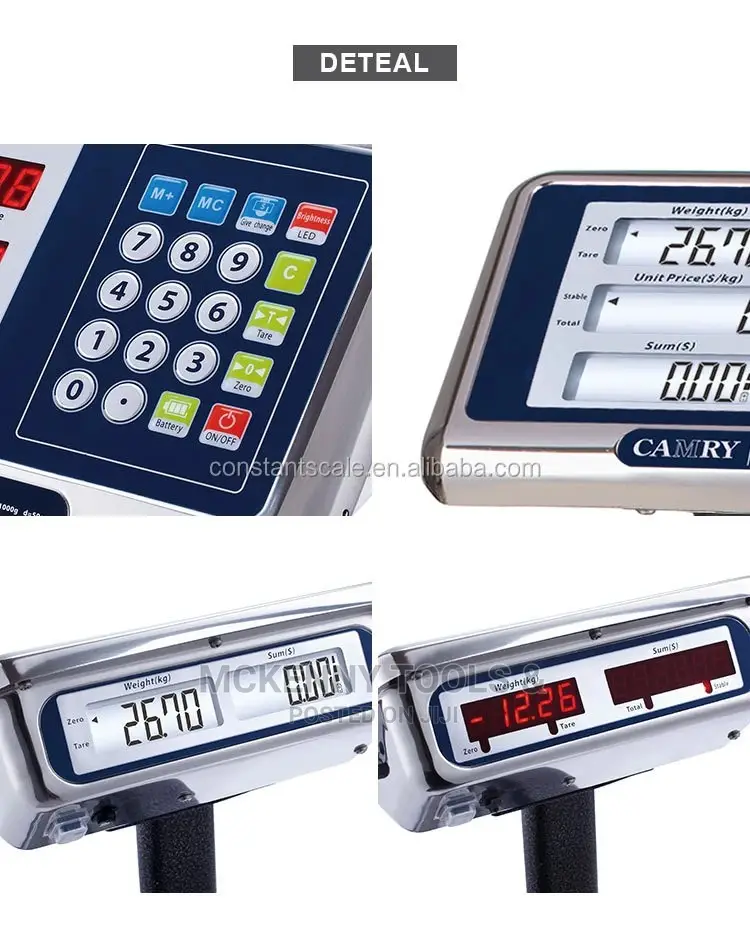 Digital Price Computing Platform Scale Steel Bench 150kg