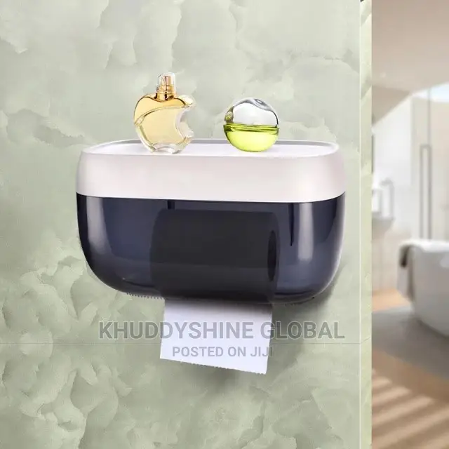 Waterproof Toilet Paper Holders Strong Suction Cup Tissue