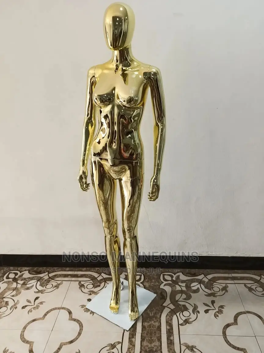 Size 8 Gold Chrome Small Breast Faceless MANNEQUINS
