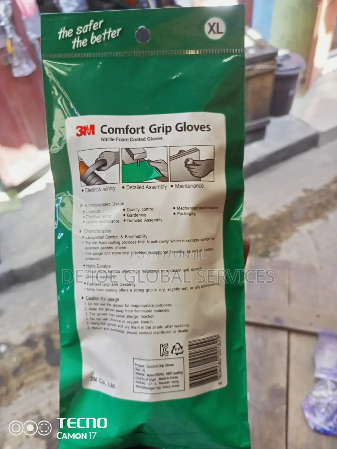 3m Comfort Grip Hand Gloves