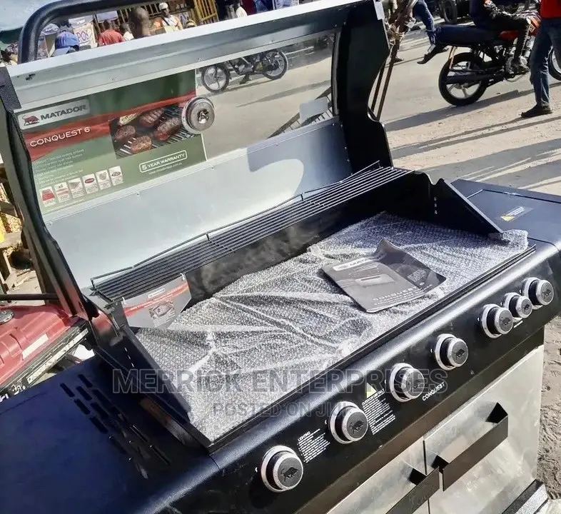 6burner Gas Barbecue Machine