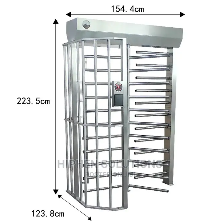 Stainless Steel Full Height Turnstile Gate