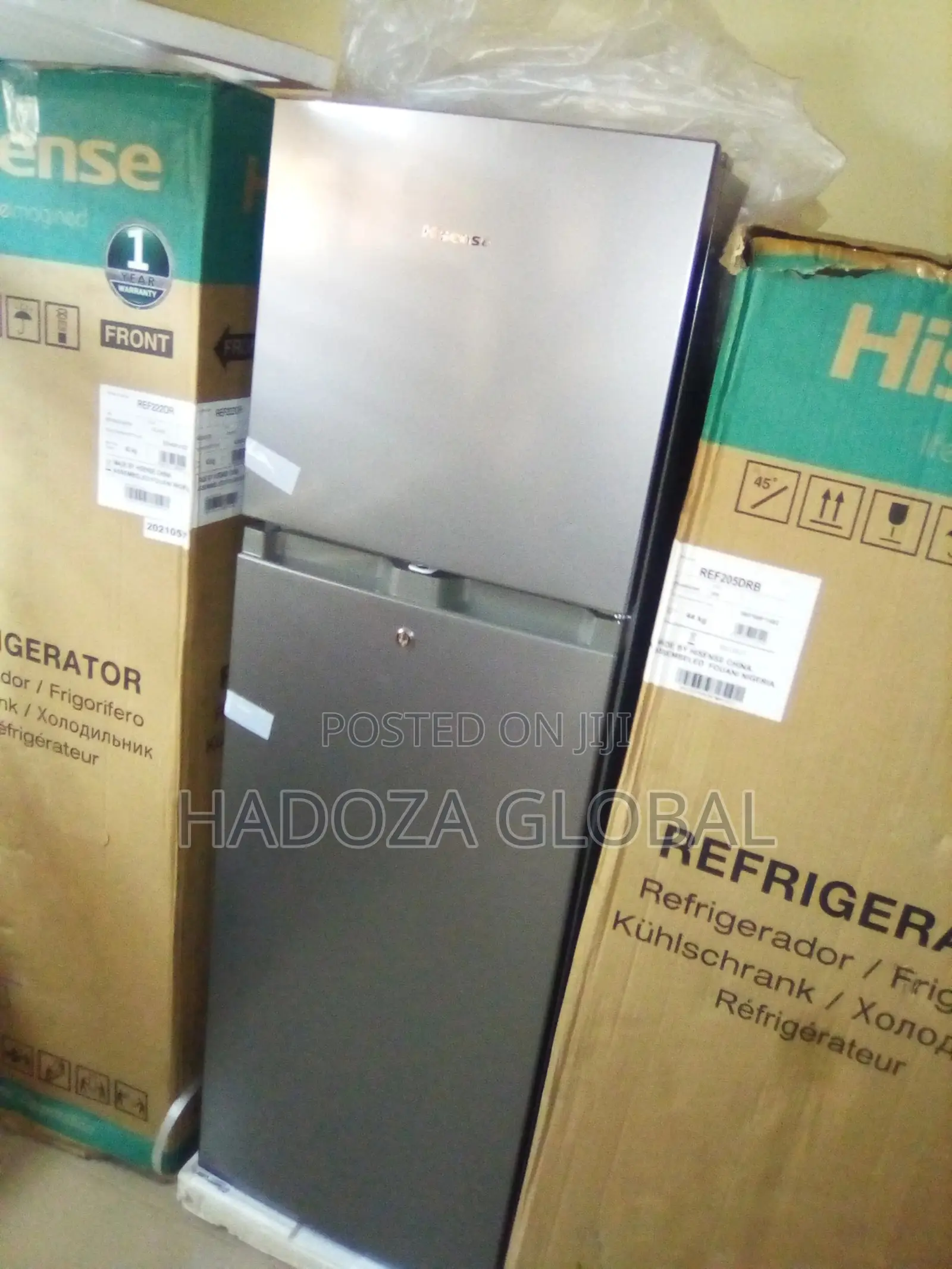 Hisense 165ltrs Double-Door Refrigerator REF222DR