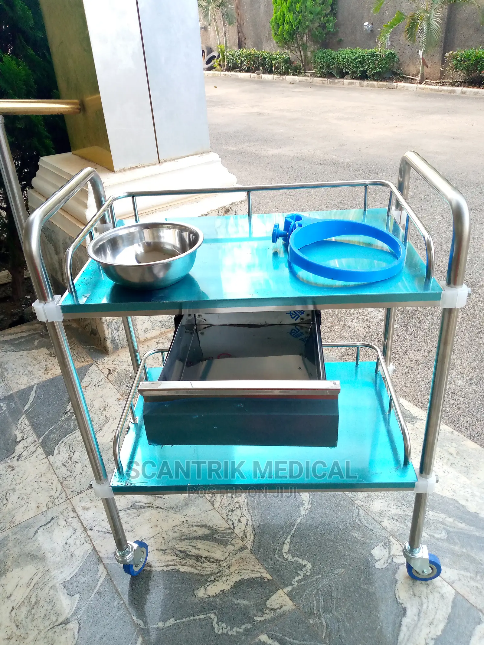 Dressing Trolley / Stainless Steel / 2-Tray
