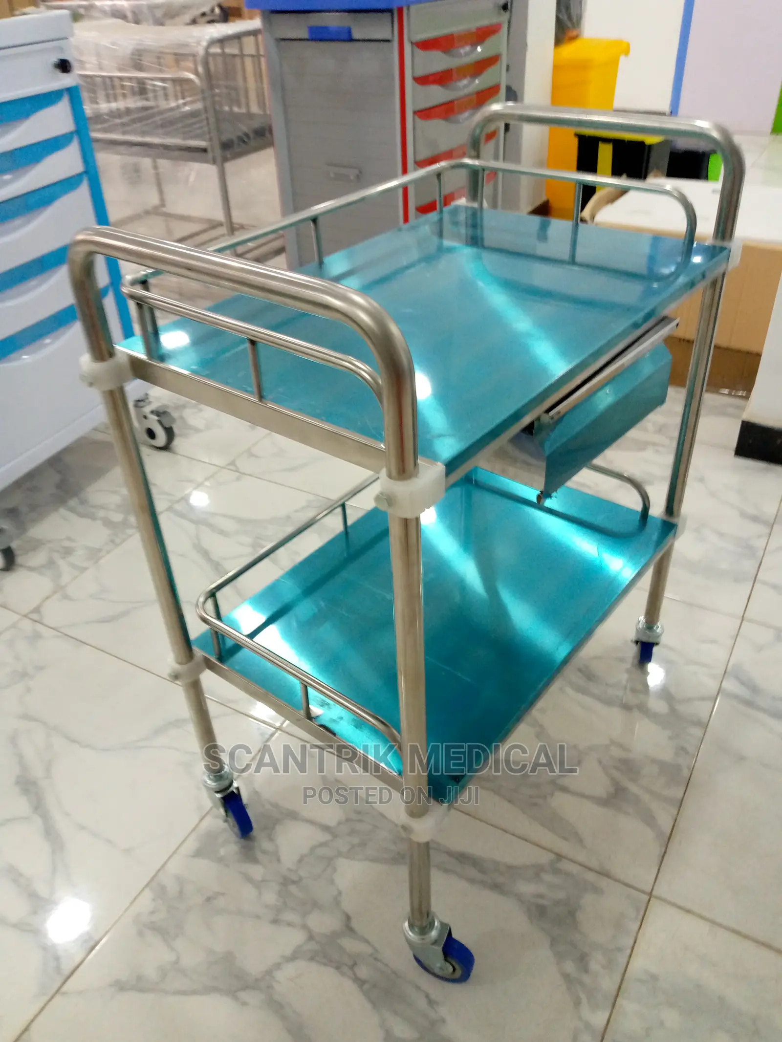 Hospital Medical Cart With Wheels Trolley