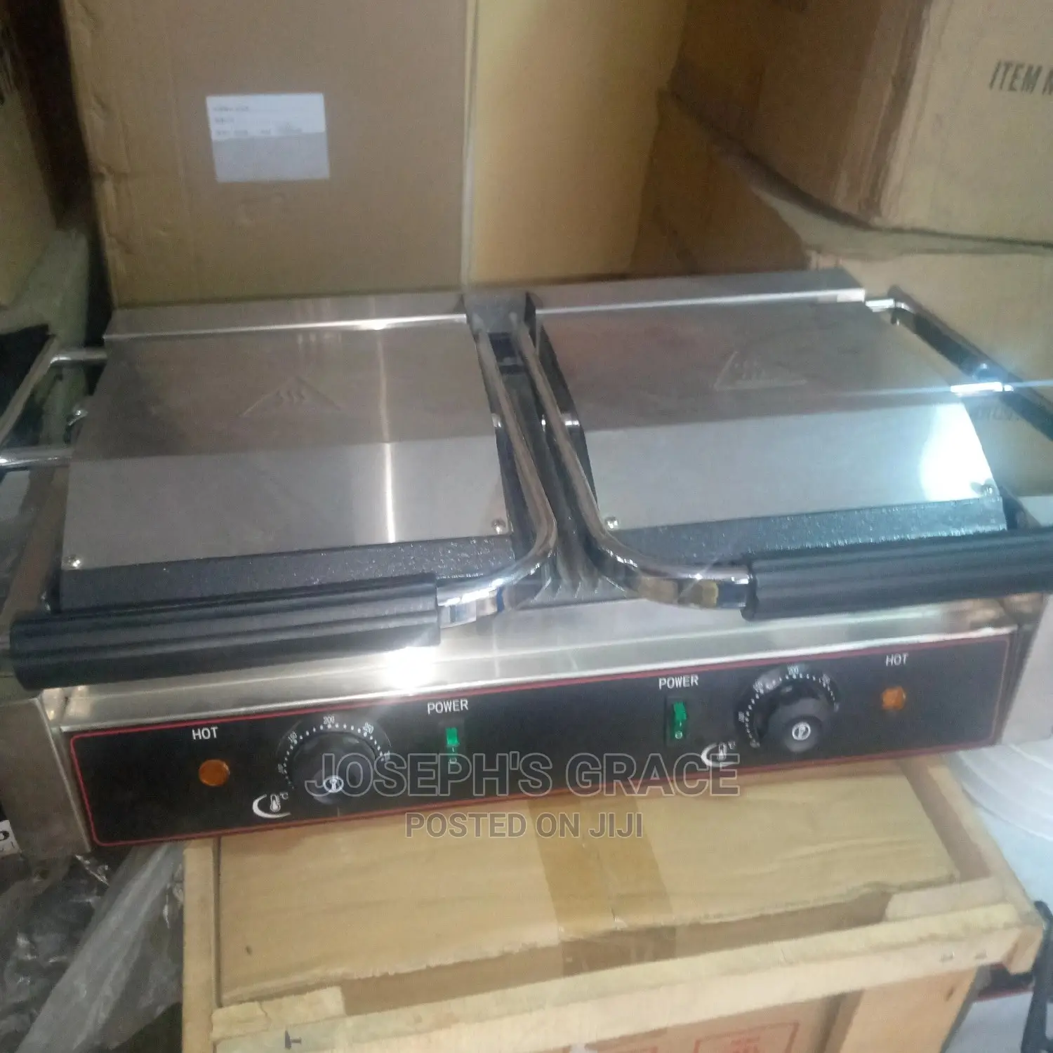 Industrial Electric Grill Machine Doble Burner.