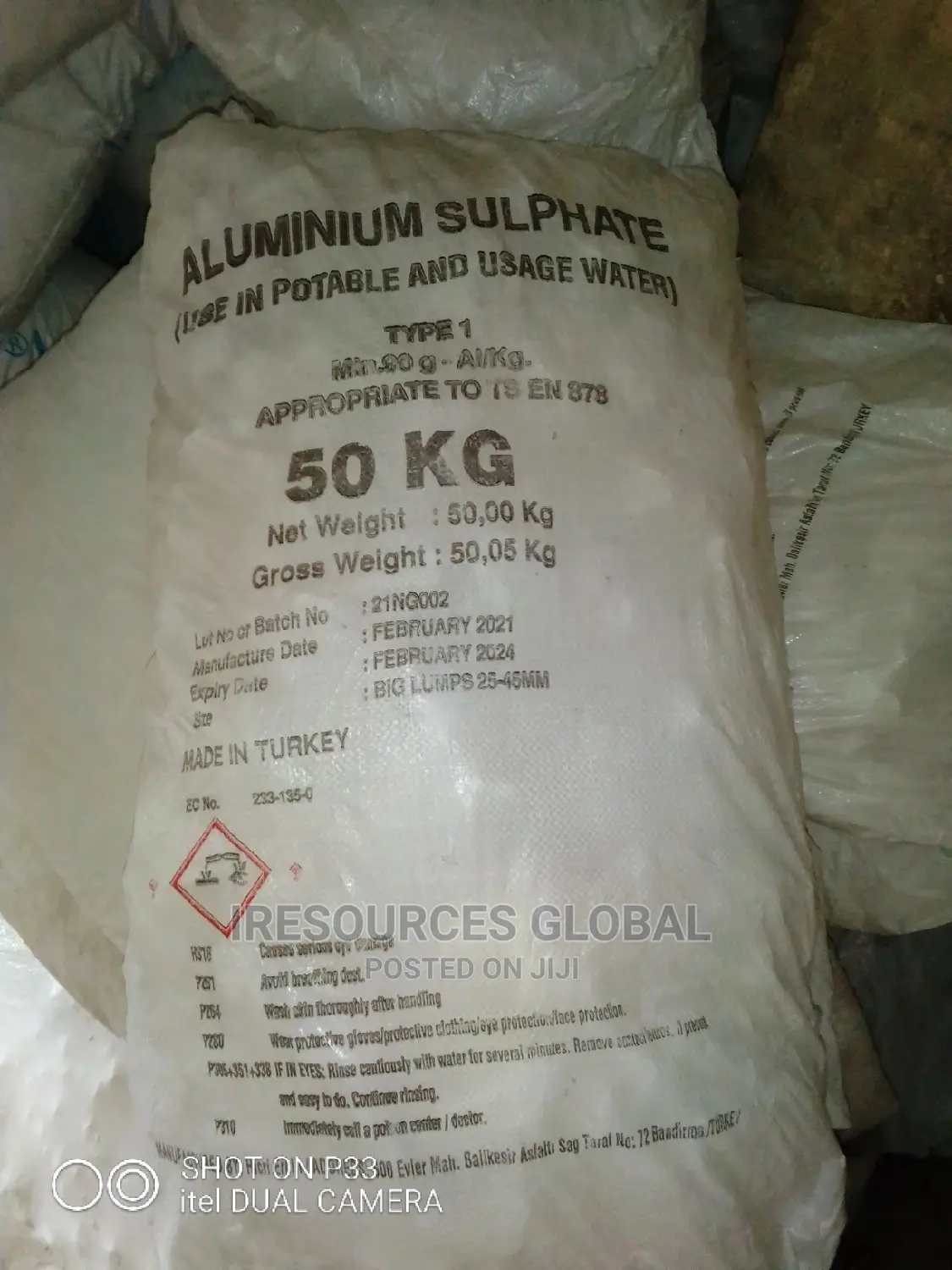 Aluminum Sulphate (Stone) 17%