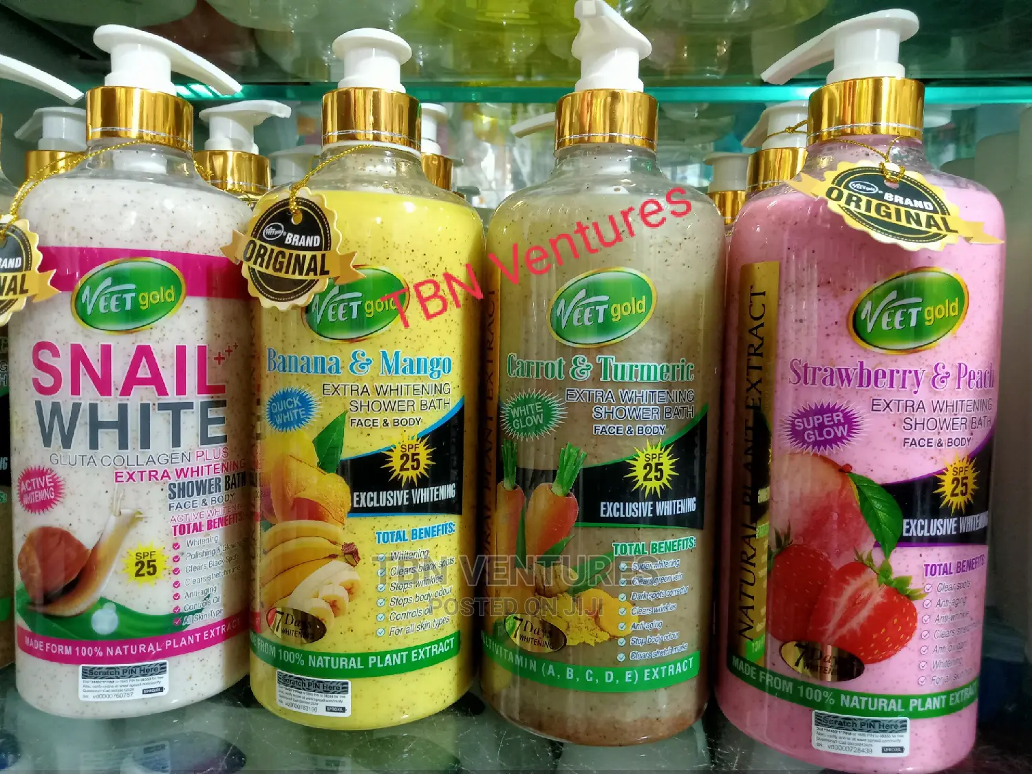 Veet Gold Shower Gel Varieties