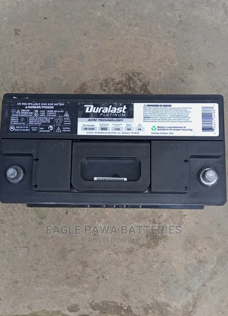 Duralast Agm Platinum Battery 100ah