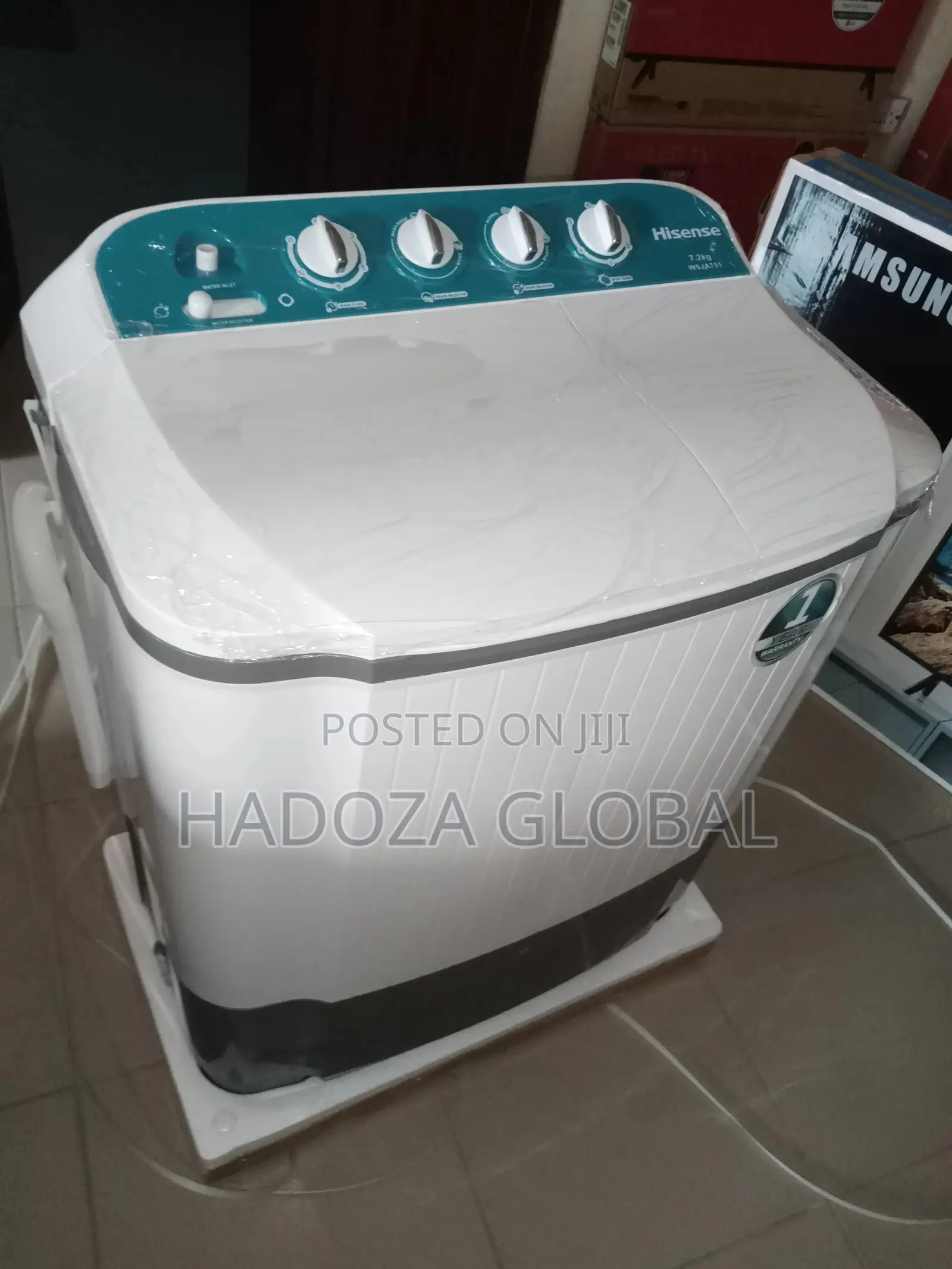 Hisense 7.2kg Twin Tub Washing Machine - Wsja751 Top Loader