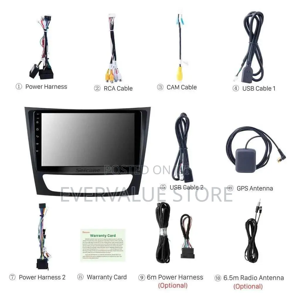 Mercedes Benz E-Class G-Class CLK CLS Android Player +Camera