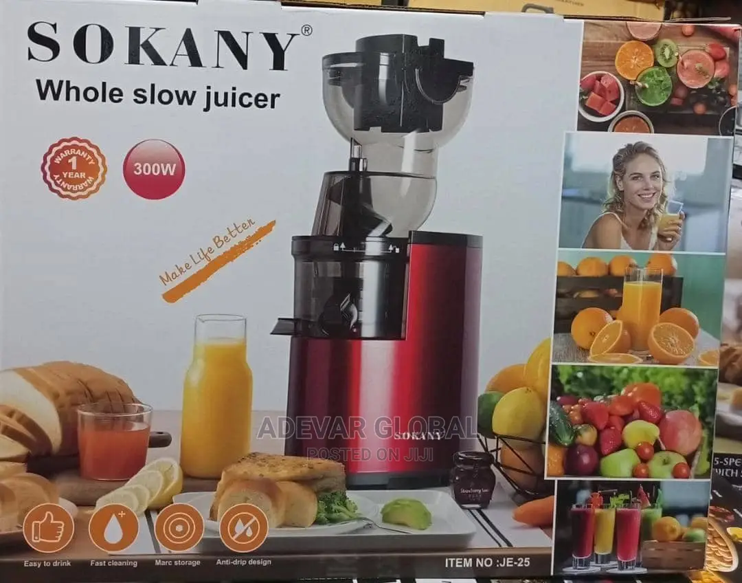 Sokany Whole Juice Industrial Slow Juicer 300w