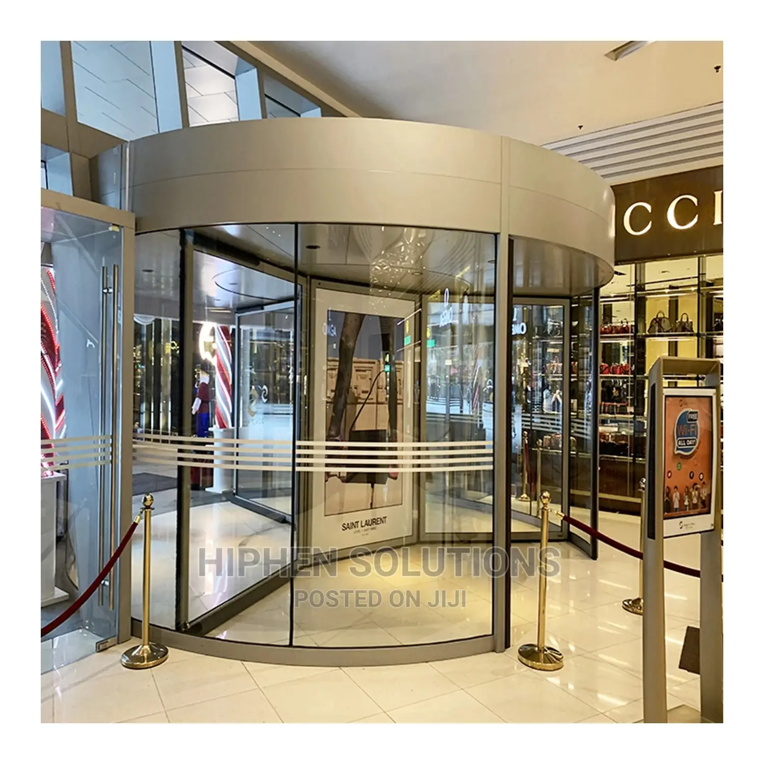 Noiseless Rotating Automatic Hotel Revolving Door
