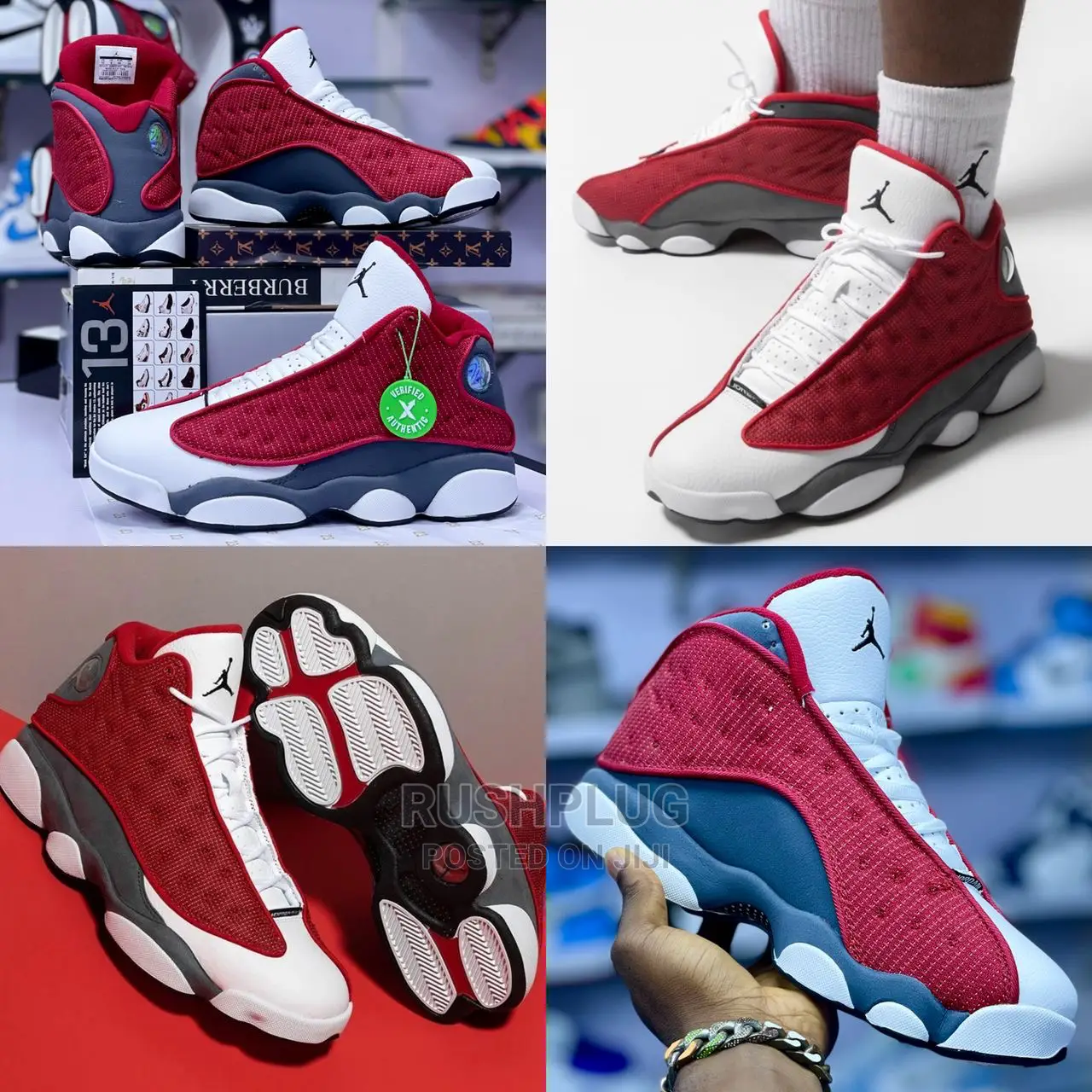 Air Jordan Xiii Retro ‘ Gym Red / Flint Grey ‘*