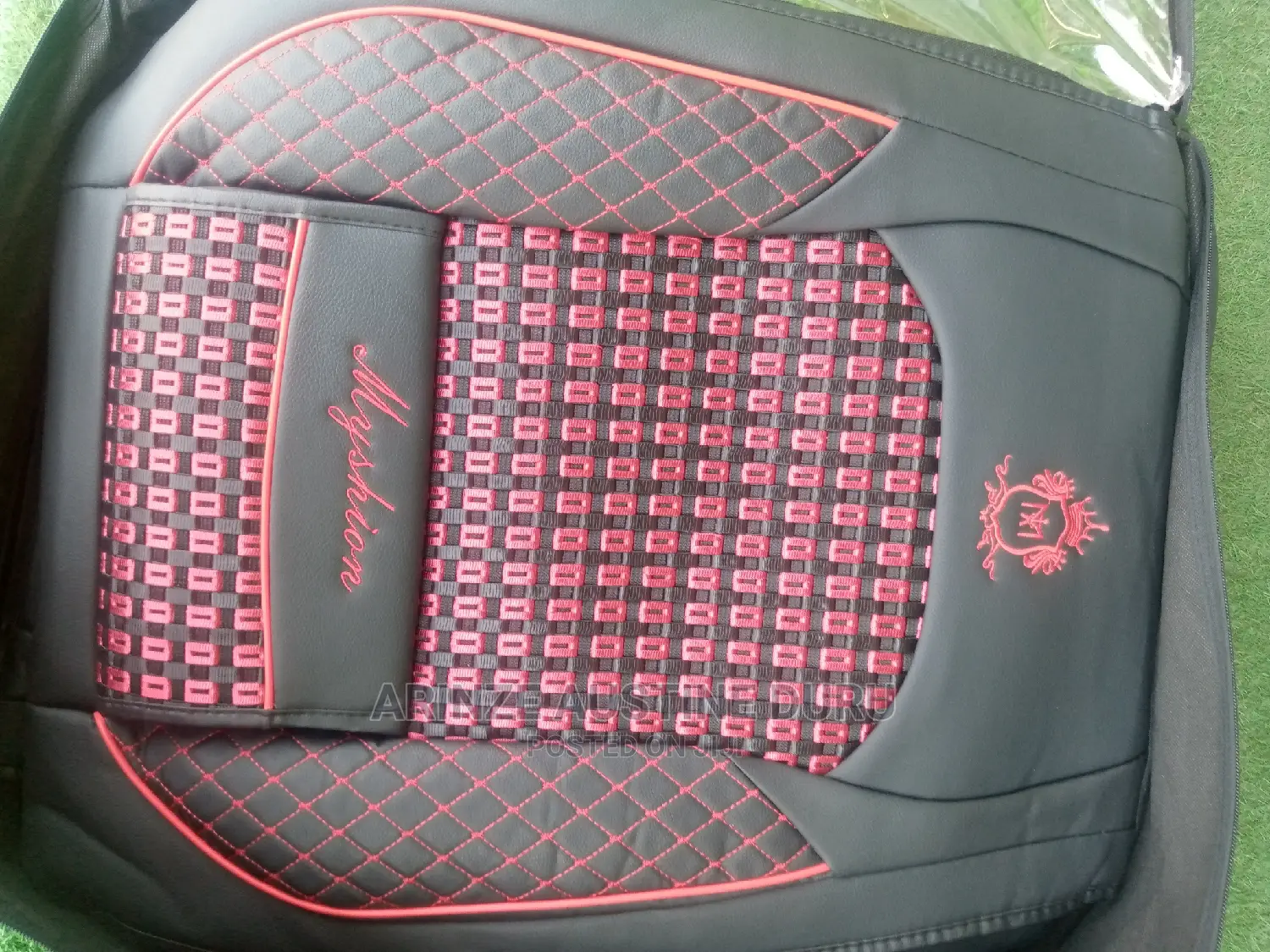 Foreign Leather Seat Cover Mix Red