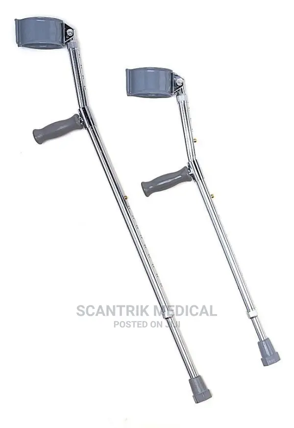 Adjustable Elbow Crutches With Anatomical Grip Adult