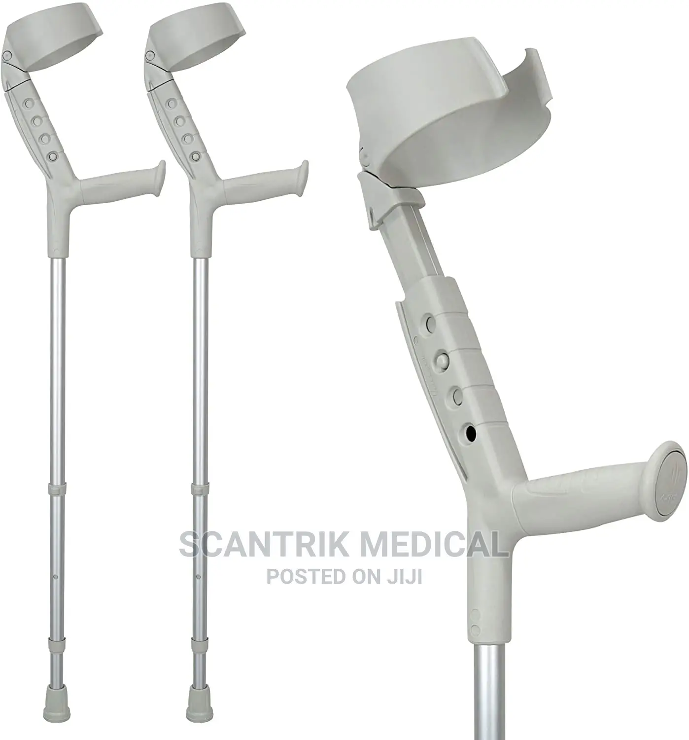 Medic Crutch Elbow Grey