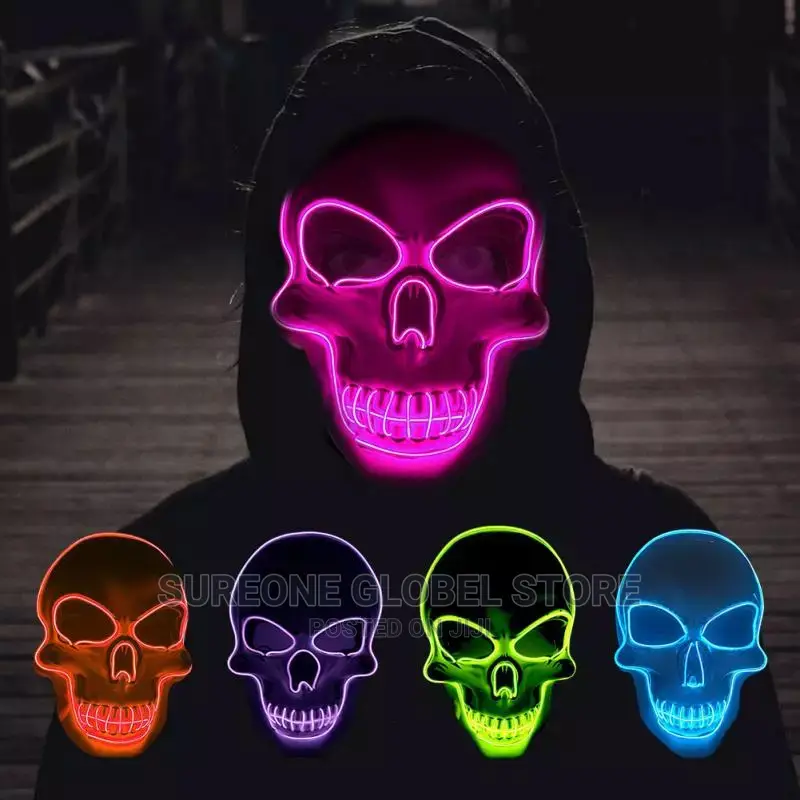 Glowing Halloween LED DJ Mask
