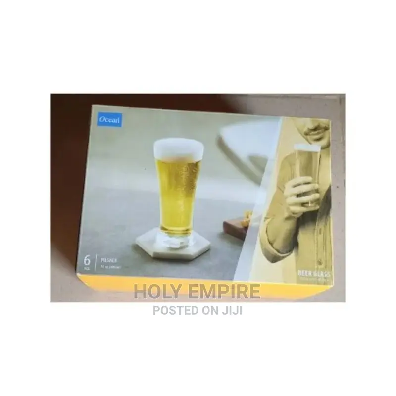 Beer /Water Clear Glass Cups 6pcs.