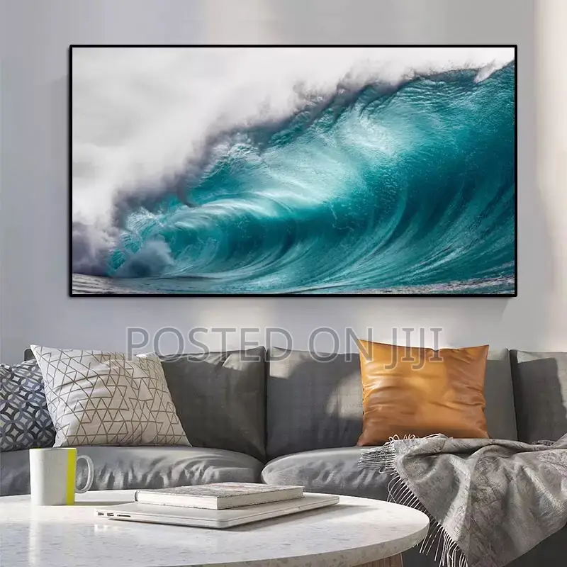 Abstract Oil Waves Landscape Posters