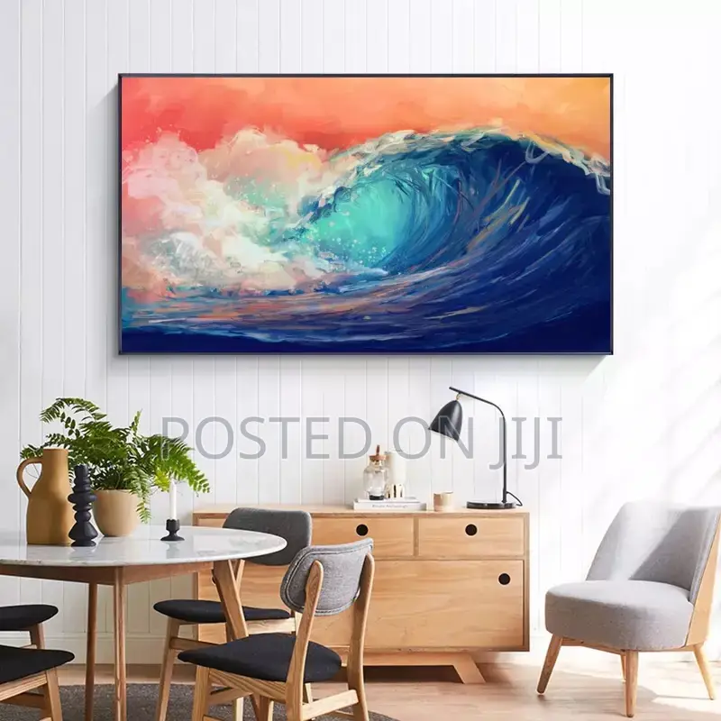 Abstract Oil Waves Landscape Posters