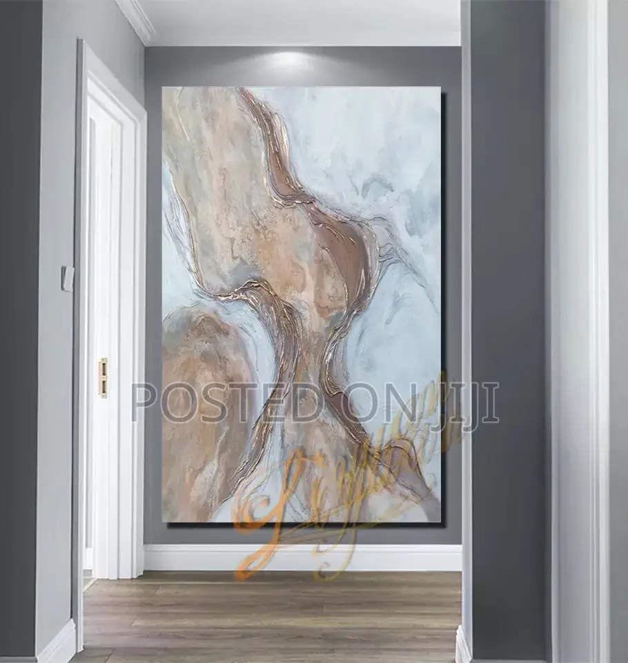 100% Hand-Painted Abstract Oil Painting on Canvas