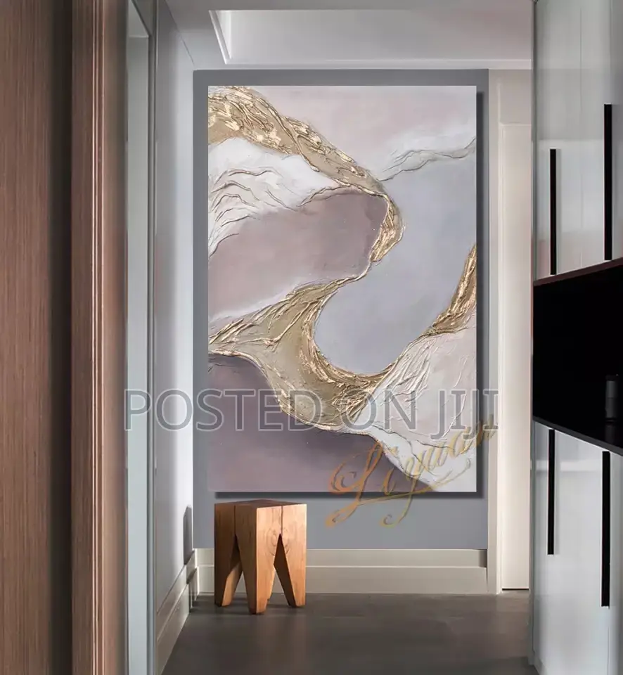 100% Hand-Painted Abstract Oil Painting on Canvas