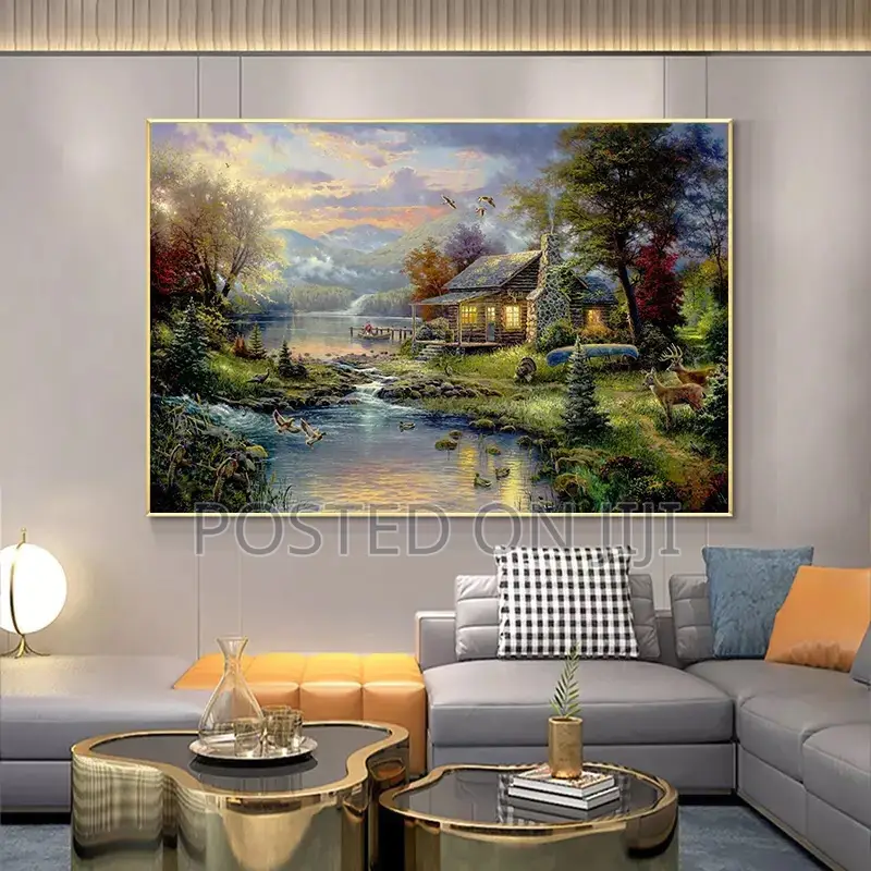 Thomas Kinkade Landscape Oil Painting