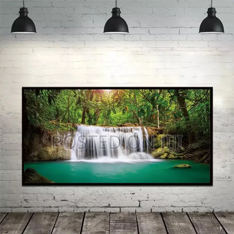 Landscape Natural Waterfall Paintings Wall Art