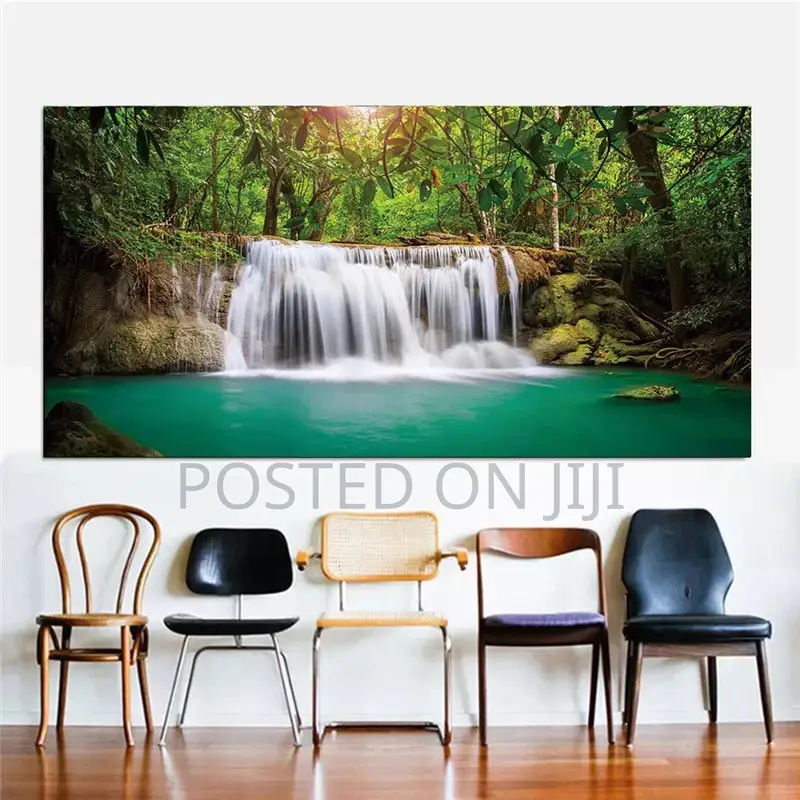 Landscape Natural Waterfall Paintings Wall Art