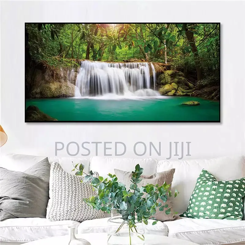 Landscape Natural Waterfall Paintings Wall Art