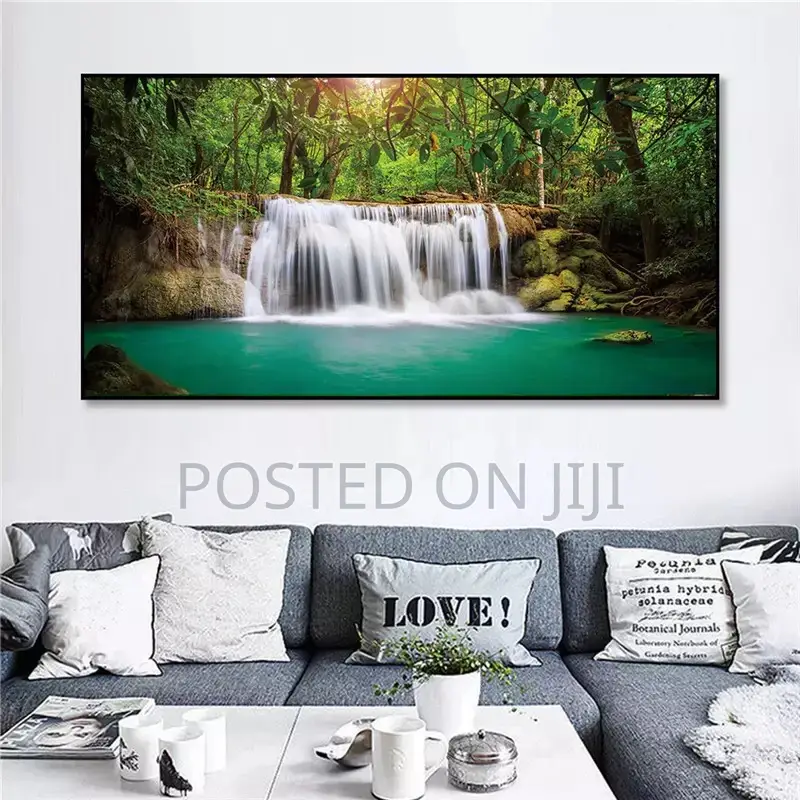Landscape Natural Waterfall Paintings Wall Art