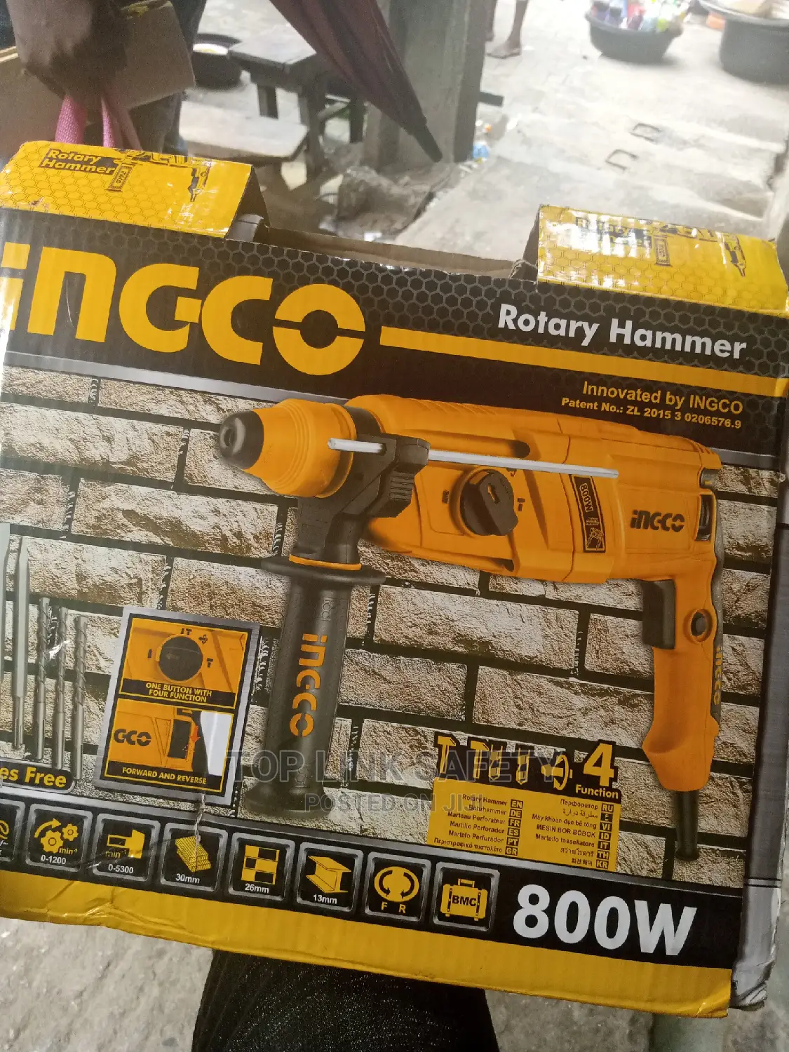 Ingco Rotary Hammer 26mm 800w With Chuk