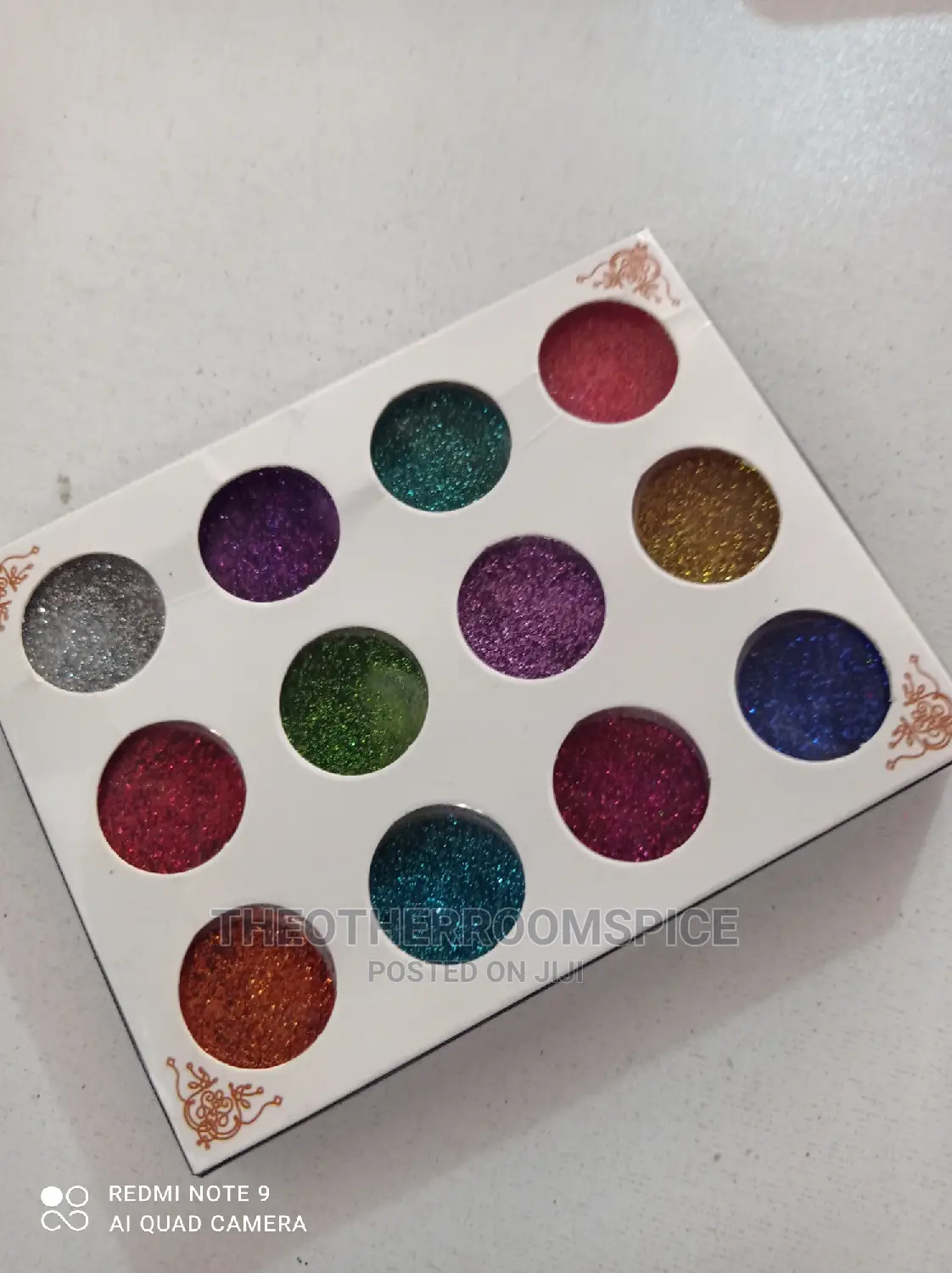 12 Pc Nail Glitter Set Makeup Shimmer