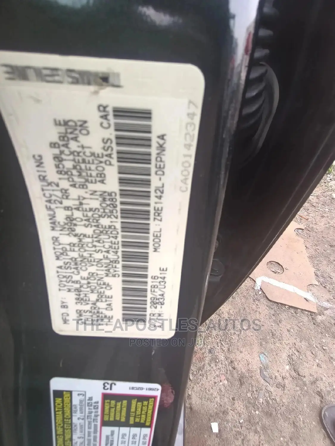 Toyota Corolla 2012 Black