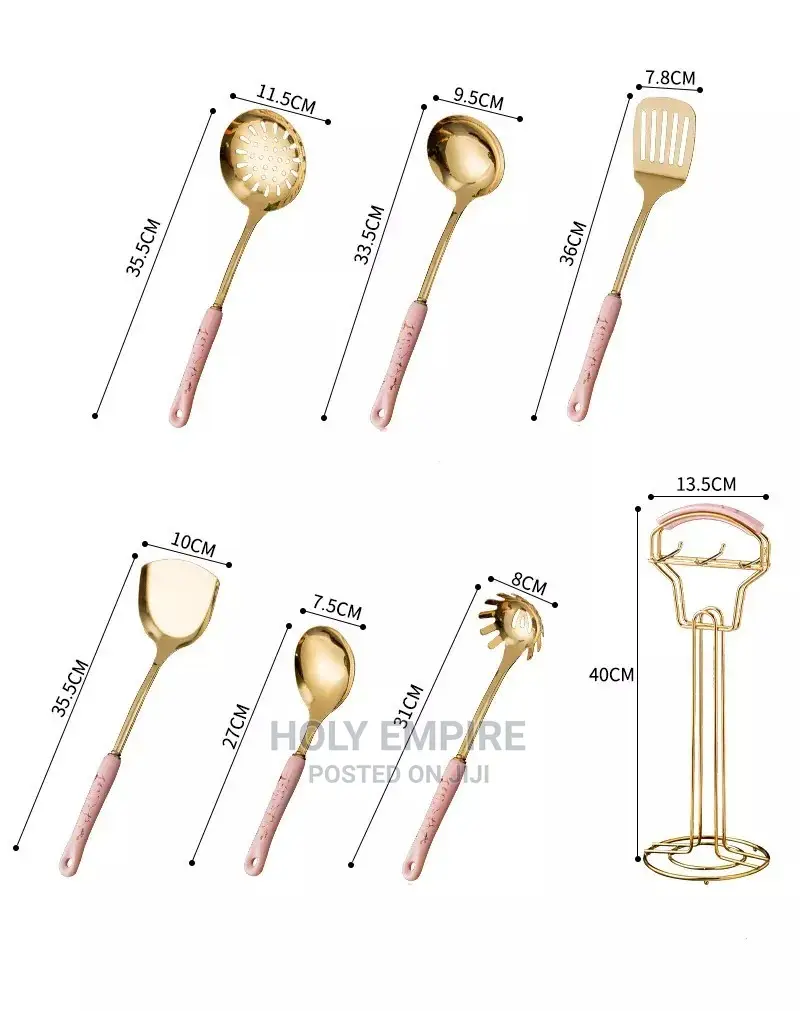 7 PCS 304 Stainless Steel Kitchen Cooking Utensil Tools Set