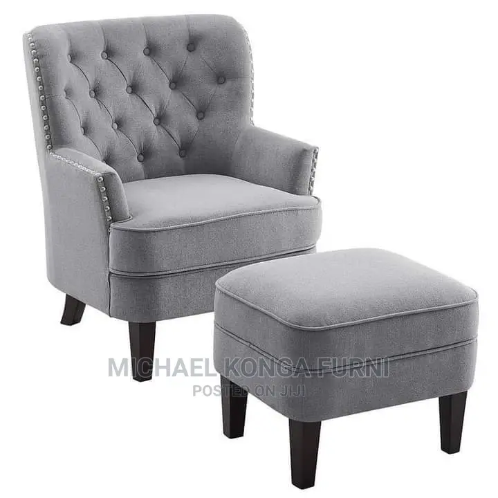 Beautiful Accent Chair and Ottoman