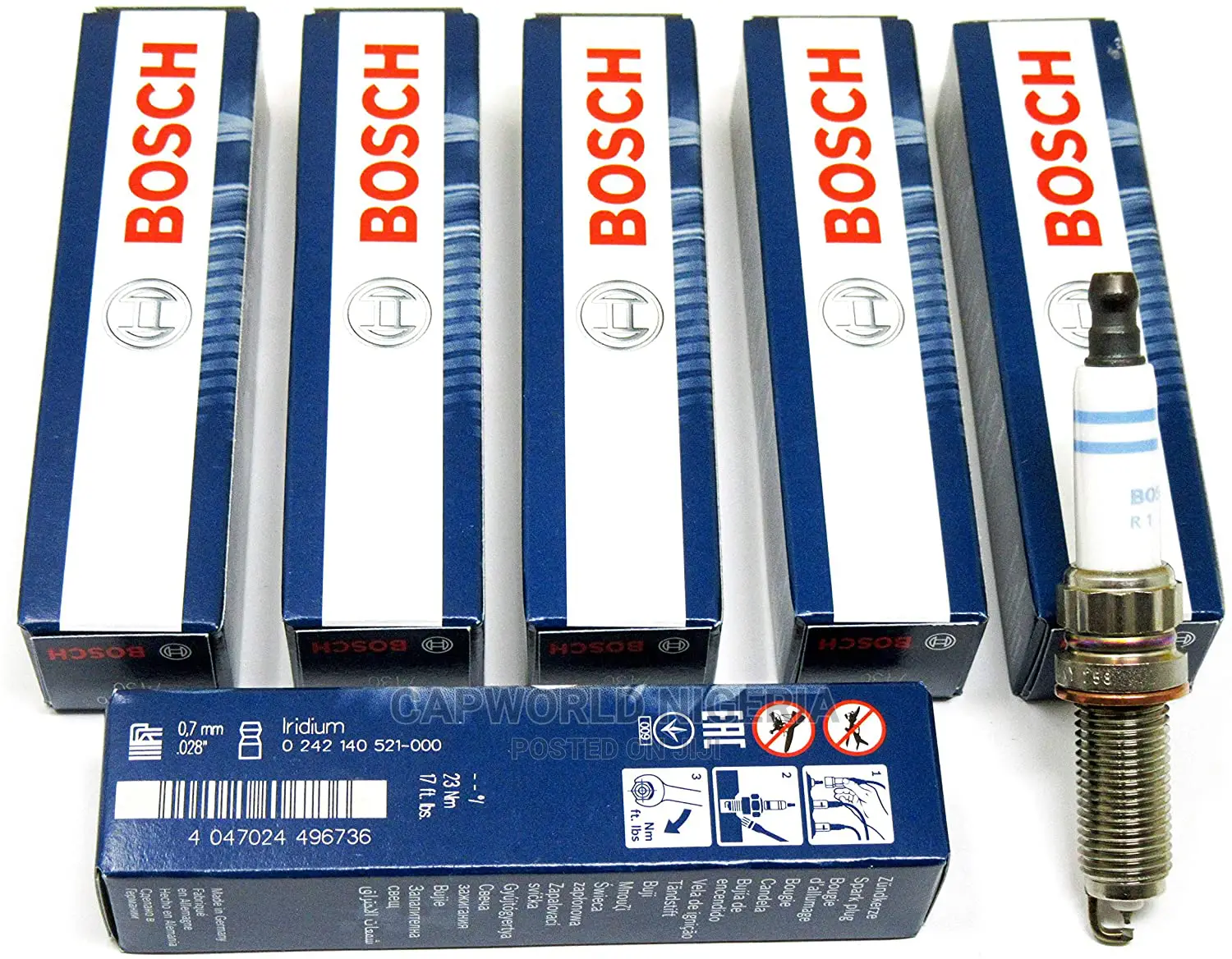 6pcs- Genuine Bosch Double Iridium Spark Plugs ZR6SII3320