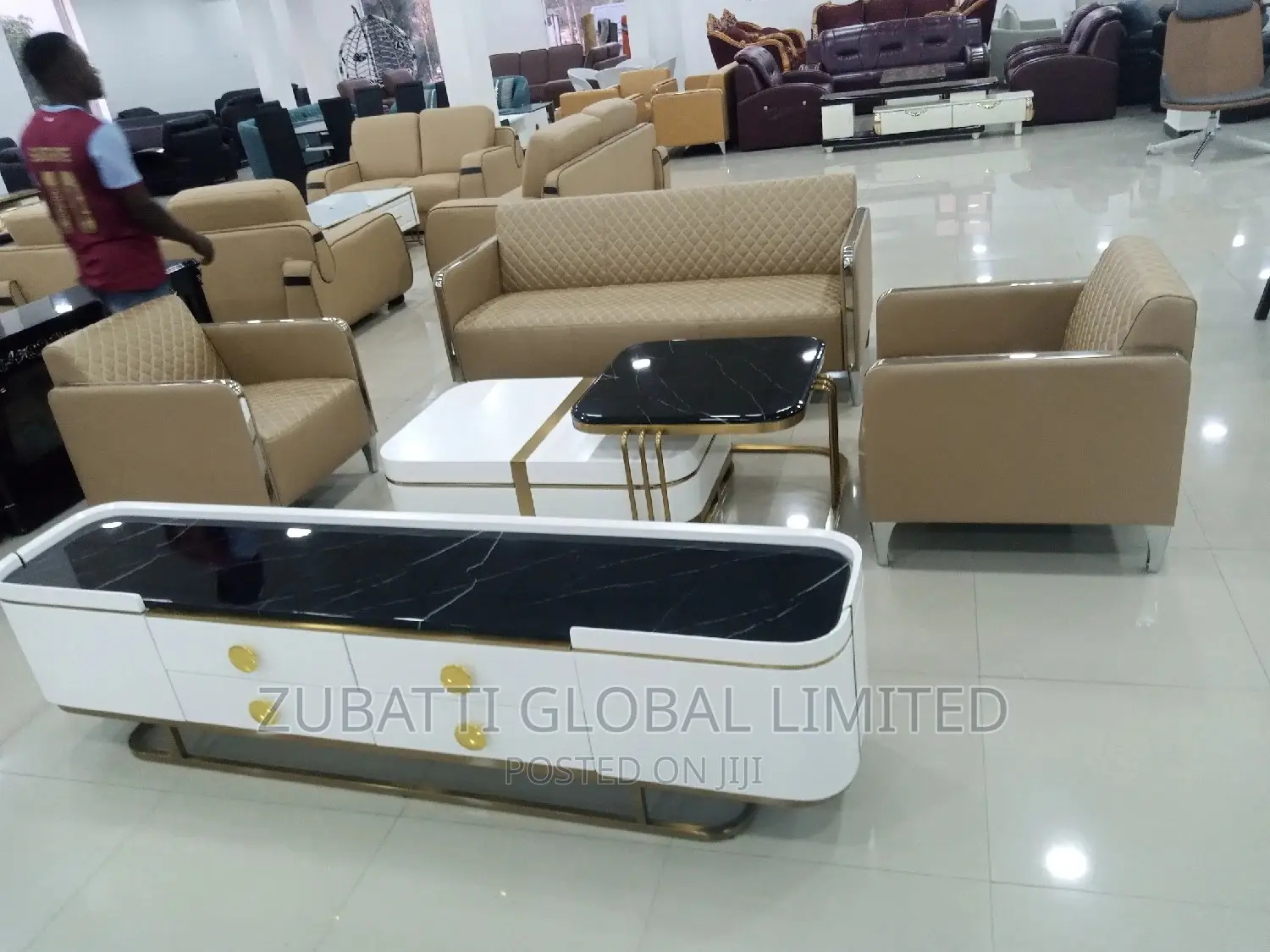 Italian Sofa Set Cushion Wt Tv Stand Coffee Center Table