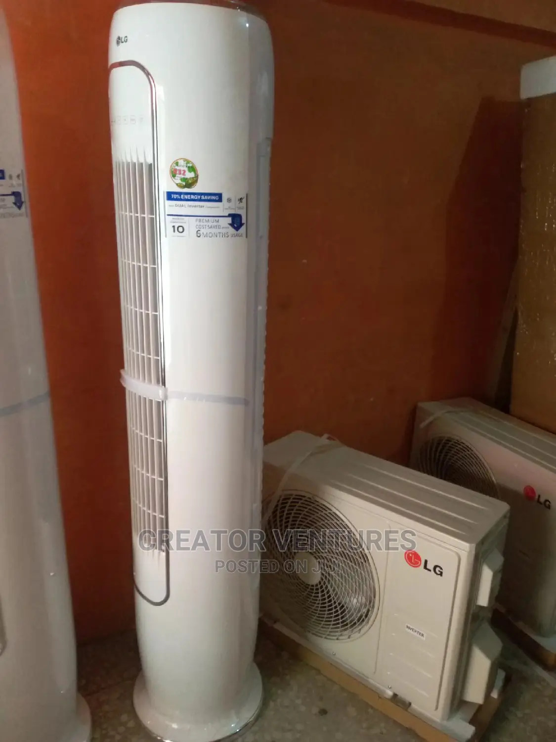 Lg Inverter Tower Floor Standing Package Unit Ac,R10a/R32,4d