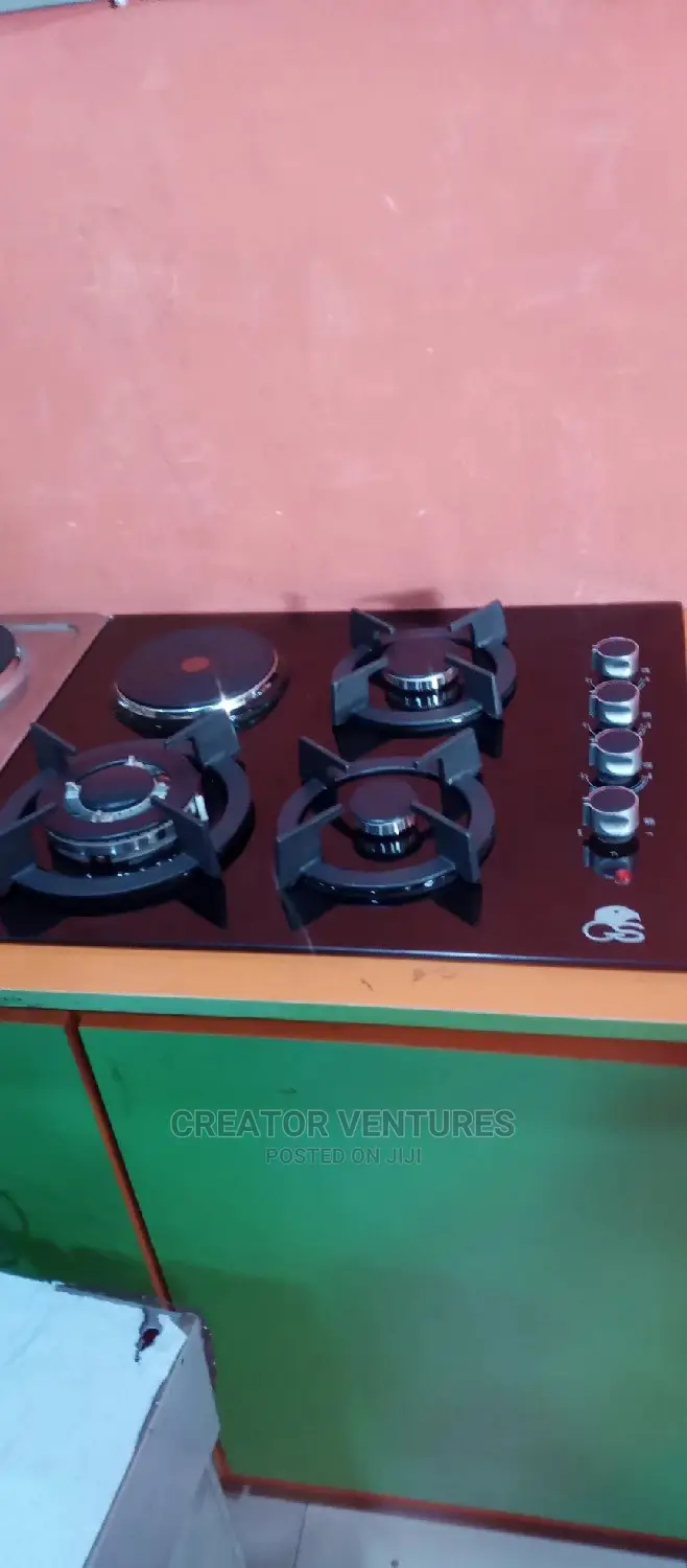 Table Gas Cabinet ,4 by 1 Glass Built-in Gas Electric Cooker