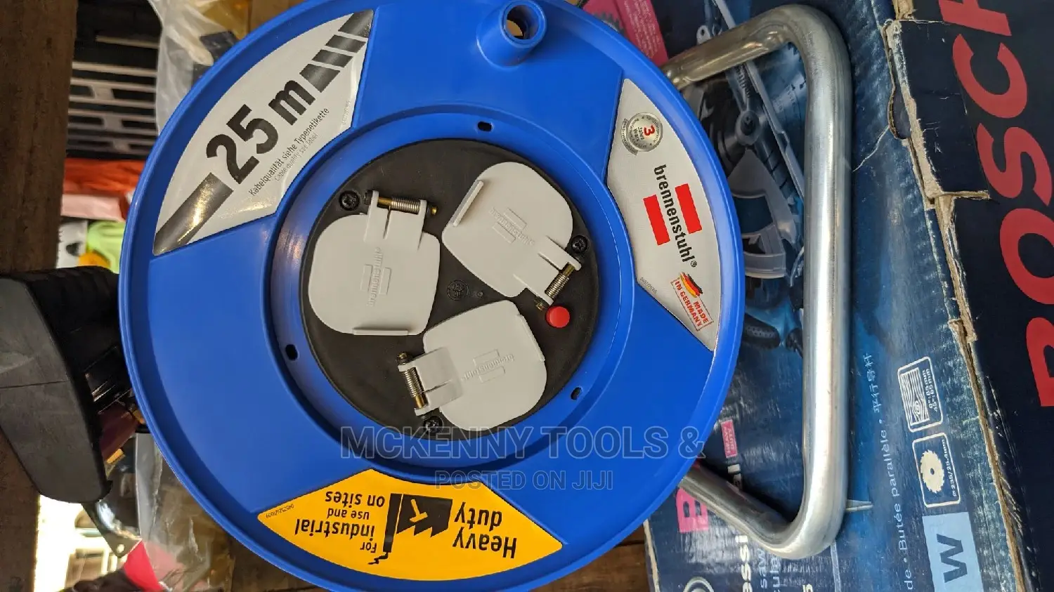 Heavy Duty 25mm Industrial Socket Reel