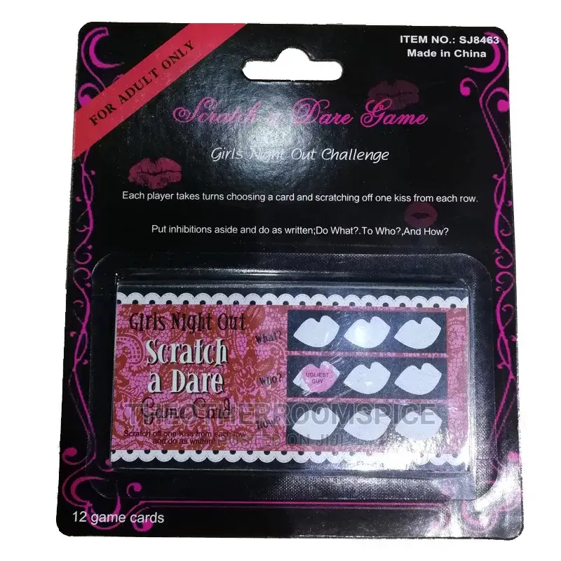 12pcs Bachelorette Party Dare Scratch Card Party Game