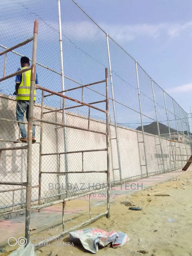 Galvanized Chainlink; Temporary or Permanent Fence.