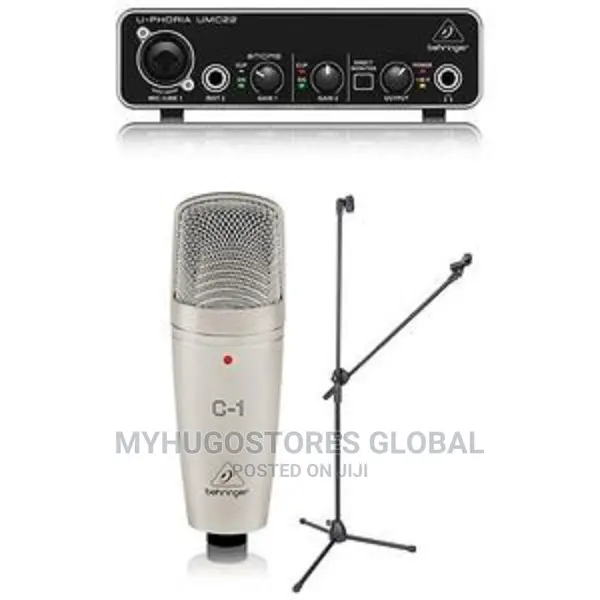 Berhinger UMC22 Audio Interface With C1 Studio Microphone